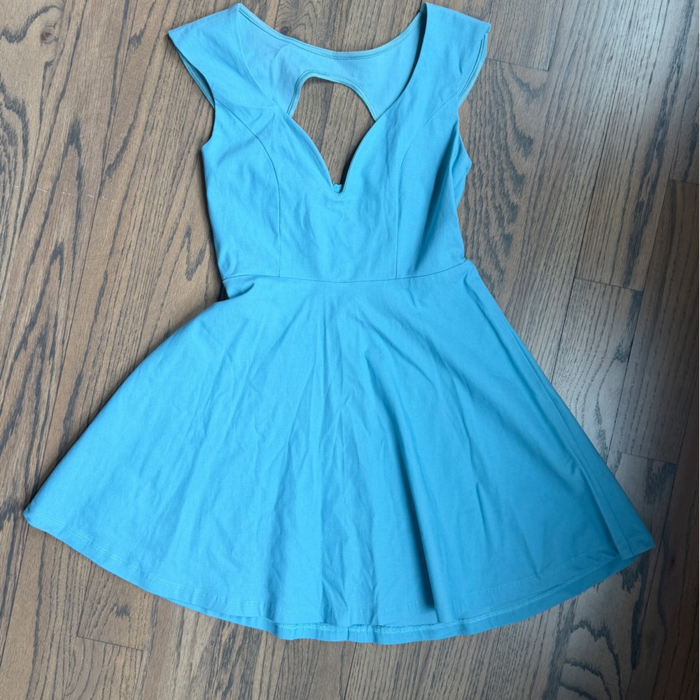 Tobi Blue Fit-and-Flare Dress